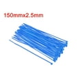 thumbnail image 5 of Uxcell Cable Ties Cable Zip Ties Adjustable Cable Tie Wraps Self-Locking Nylon  5.9" x  0.1" Blue 80pcs, 5 of 5