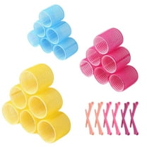 Hair Rollers,Hair Curlers for Women,Self Grip Hair Roller Set,30 Pcs Hair Rollers with Plastic Clips,Salon Hairdressing Curlers,3 Sizes Hair Rollers