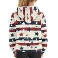 thumbnail image 4 of DISNIMO Kids American Flag Hoodie Girls Star Star Hoodie Boys Striped Hoodie Kids Pullover Hoodie Streetwear Teens Girl Hooded Sweatshirt Boys 14-16 Hoodies Sweatshirts Fourth Of July Hoodie, 4 of 7