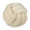 thumbnail image 2 of sunsanly Pillow Manual Braided Knot Round Ball Shape Sherpa Elastic Sleeping Companion Sofa Couch Decoration Throw Pillow Photography Cushion, 2 of 8
