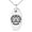 Silver, variant on Stainless Steel Alchemy Magic Rune Engraved Small Oval Charm Pendant Necklace