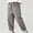 #52-Gray, variant on Spazoro Boys 100% Cotton Pants with Pockets, Button Closure Elastic Waist Loose Fit Solid Color Roll‑Up Cuffs Casual Tapered Trousers for Daily Wear Khaki Size 3-4T