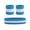 Light Blue/White, variant on Hanerdun Sports Sweat Headband Wristbands Set Unisex Workout Terry Head Bands for Running Jogging Football One Size