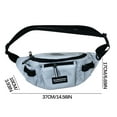 thumbnail image 4 of HOARBOEB Unisex Fashion Waist Bags Commuter Waist Backpack for Women Men for Exercise Fitness Running Hiking, 4 of 5