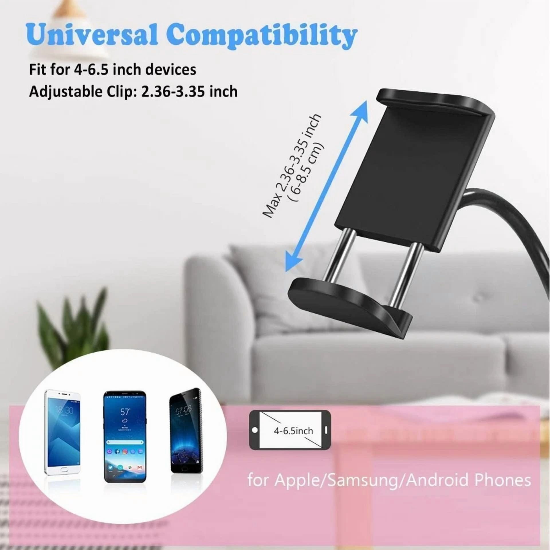 Cell Phone Holder Stands Flexible 360 Clip Mobile Lazy Bed Desktop Bracket Mount