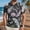 Gray #026, variant on Men's Halloween Shirts Castle Skeleton Print Short Sleeve Casual T Shirt Witch Hat Graphic Henley Fall Horror Tees S