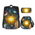 thumbnail image 1 of Fotbe Space Planet Set Escolar 3 en 1 para Niños - Mochila Duradera con Lonchera Aislante y Estuche para Lápices - Mochila Escolar para Niños y Niñas, 1 of 7