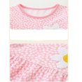 thumbnail image 2 of Bellafa Toddler Girl's Long Sleeve Dresses 2-7Y Kids 100% Cotton Applique Skirt Dress Baby Spring Fall Casual Dress, 2 of 6