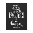 thumbnail image 6 of Scripture Walls  Faith It Will Happen Matthew 9:296 Bible Verse Canvas Christian Wall Art Ready to Hang Unframed, 6 of 17