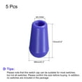 thumbnail image 2 of Uxcell Guitar Toggle Switch Knob Cap Blue Cover ABS 8mm Dia for 3 Way Guitar Switch, Pack of 5, 2 of 5