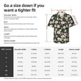 thumbnail image 4 of Picia Flowers Gentle Cotton Regular Fit Short Sleeve Casual Hawaiian Shirt for Men-3X-Large, 4 of 9