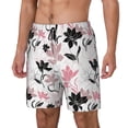thumbnail image 2 of Balery Lilies Flowers Mens Swim Trunks Swim Shorts for Men Quick Dry Inseam Beach Shorts with Compression Liner Pocket-Large, 2 of 9