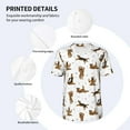thumbnail image 3 of Picia German Shepherd Dog Pattern Mens Polo Shirts Quick Dry Short Sleeve Golf T Shirt Performance Moisture Wicking Casual Workout Baseball T-shirt-Medium, 3 of 7