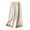 Beige, variant on LLYwey Womens High Waisted Pants Summer Fashion Solid Color Embroidery Art Style Flowing Double Layer Thin Straight Leg Wide Leg Pants New Full Length Pants Regular Fitted White L