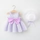 thumbnail image 3 of Vestido de niña, ropa de verano para niños, tirantes, lazo dulce, estampado floral, sombrero, chaleco, falda para, 3 of 5