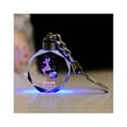 thumbnail image 1 of Bewildely LLavero de cristal de constelación, llavero Led de cumpleaños del zodiaco, colgante de decoración para coche, fiesta de graduación, Artesanía Sagitario Bewildely HA073944-01, 1 of 6
