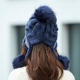 thumbnail image 4 of Women Winter Knitted Beanie Hat Glove Set Skull Cap Touchscreen Gloves, 4 of 4