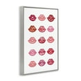 thumbnail image 4 of Stupell Industries Red & Pink Lips Beauty & Fashion Painting Gray Framed Art Print Wall Art, 20 x 30, 4 of 10