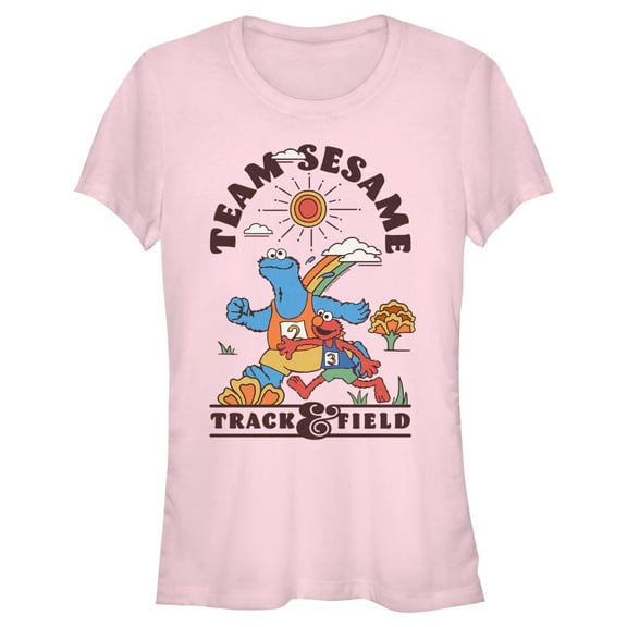 Junior's Sesame Street Team Cookie Monster and Elmo  Graphic T-Shirt