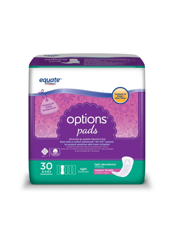 Equate Incontinence Pads in Incontinence