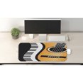thumbnail image 2 of Music Computer Mouse Pad, Conceptual Piano Keyboard Wave and an Acoustic Guitar Composition, Rectangle Non-Slip Rubber Mousepad Large, 31" x 12" Gaming Size, Charcoal Grey Orange, by Ambesonne, 2 of 2