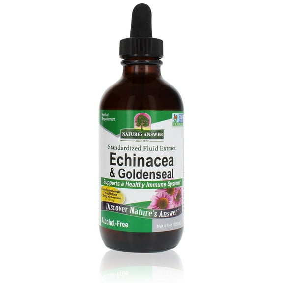 Echinacea and Goldenseal Root 4oz Alcohol Free