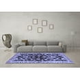 thumbnail image 3 of Ahgly Company Indoor Round Oriental Blue Traditional Area Rugs, 6' Round, 3 of 4
