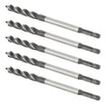 thumbnail image 5 of 5Pcs Woodworking Drill Bit Metal Hole Saw Auger Bit 4‑Fulte 4‑Slot Hex Shank Cutter Tool 10mm, 5 of 5