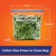 thumbnail image 4 of Hefty Press to Close Gallon Freezer Bags, 40 Count, 4 of 8