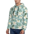 thumbnail image 3 of Salouo Lilies Flowers Pattern Men's Fall Hoodie Sweatshirt,Sport Hoodie with Pockets for Men Pullover Casual Hooded Sweatshirt-Large, 3 of 7