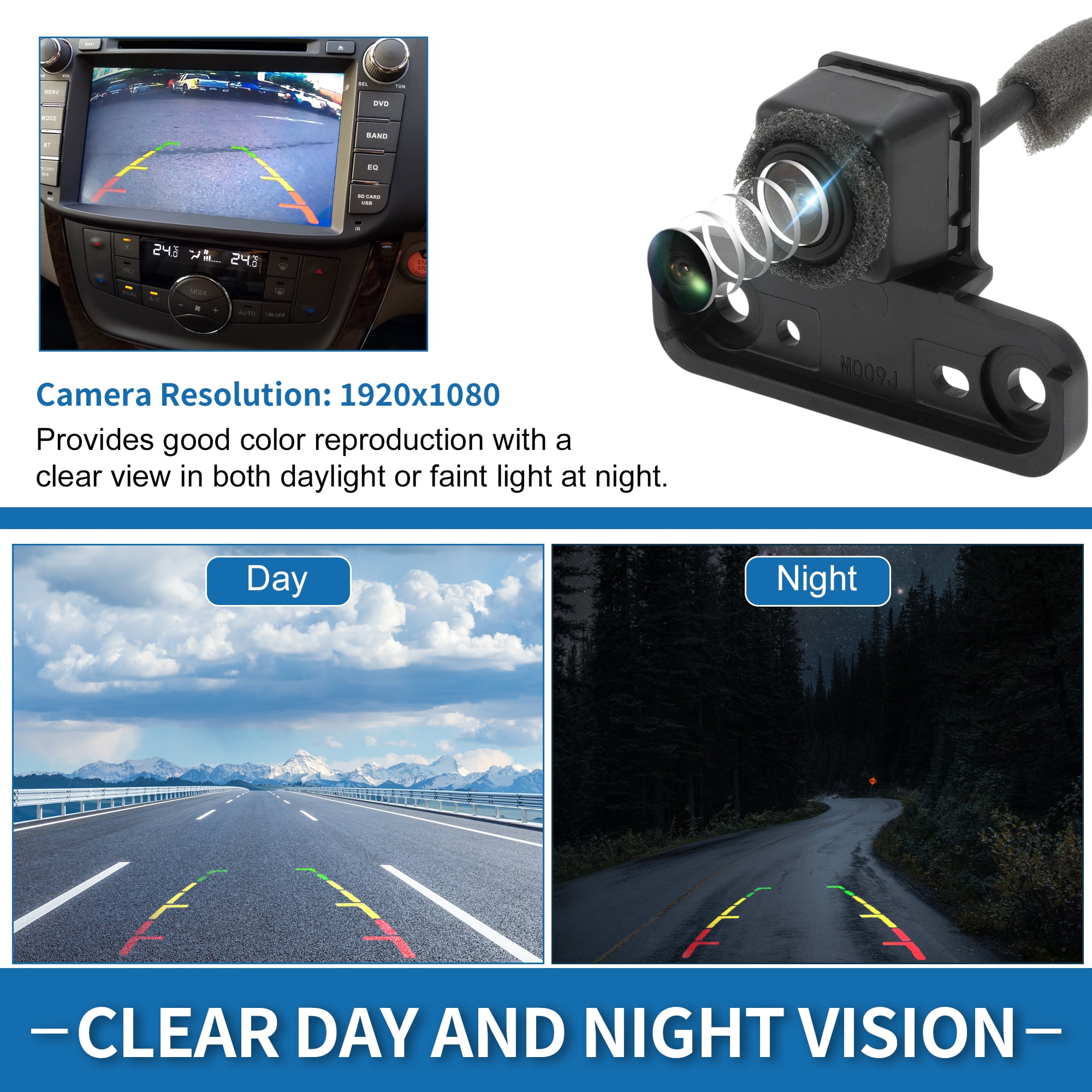 Unique Bargains Front View Camera for Cadillac Escalade and for Chevrolet Suburban