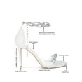 thumbnail image 6 of London Rag Rabenda Rhinestones Chain Stiletto Womens Sandals, 6 of 15