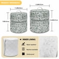 thumbnail image 6 of Eucalyptus Leaf Pressure Cooker Cover Green Botanical Rustic Watercolor Leaf Dust Cover for Kitchen Appliances with Top Handle & Storage Pockets, Fits 6 Quart Instant Pot, Air Fryer, Crock Pot, 6 of 9