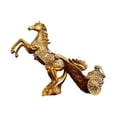 thumbnail image 2 of Metal Horse Carriage Wine Bottle Holder Decorative Wine Rack Stand for Home Bar, 2 of 6