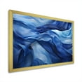 thumbnail image 2 of Designart "Emotional Waves of Blue Tachisme III" Abstract Framed Wall Art Decor - Modern Blue Tachisme Entryway Framed Wall Art Print, 2 of 6