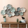 thumbnail image 2 of LuxenHome Multi-Color Metal Flowers Modern Wall Decoration for Bedroom, Living Room, Dining Room, 2 of 8