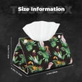 thumbnail image 2 of Leather Tissue Box Cover - Cartoon Cute Parrot Toucan Bird Long PVC Tissue Box Holder for Dining Tables, Bedside Tables, Desks, Modern Tissue Holder Cover for Living Room, Office, Bedroom Decor, 2 of 8