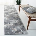 thumbnail image 3 of SAFAVIEH Cyrus Liadain Abstract Shag Runner Rug, Gray/Beige, 2'2" x 9', 3 of 12