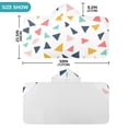 thumbnail image 4 of Yayeee Kids Hooded Towels Toddler Soft Absorbent Beach Bathing Wrap 50" x 23.5", White Minimalist Triangles, 4 of 5