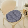 thumbnail image 4 of Fmbmuo Thick Seat Cushion Round 16x16 Inch Fade Resistant Seat Cushions, 1Pcs Cotton Modern Cushion (Gray), 4 of 6