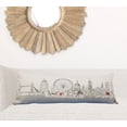 thumbnail image 5 of 35" White London Daylight Skyline Lumbar Decorative Pillow, 5 of 5