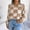 Khaki, variant on Women's Color Block Checkered Crew Neck Long Sleeve Y2K Plaid Knitted Pullover Sweater Tops Vintage Preppy Style Knitwear