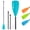 Teal, variant on AbahubFit Adjustable SUP Paddle (3-Piece) Lightweight Stand-up Paddle Oars for Paddleboard, Aluminum Alloy Shaft 68" - 84"