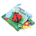thumbnail image 1 of Soft Cloth Book Portable Interactive Early Learning Educational 3D Baby Cloth Book for Infant, 1 of 7