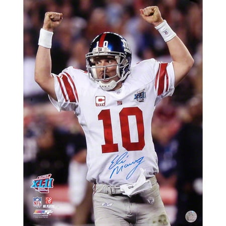 NFL - Eli Manning New York Giants - Super Bowl XLII Champions - Autographed 16x20 Photograph