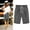Gray, variant on Bermuda Shorts for Women Casual Summer Long Short with Pockets Solid Color High Elastic Waist Drawstring Wide Lag Shorts Beach Vacation Outfits