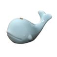 thumbnail image 4 of Porta incienso de ballena de cerámica, quemador de incienso, manualidades, decoración del hogar, adorno portátil para mascotas de té para escritorio, Azul perfecl Porta incienso, 4 of 8