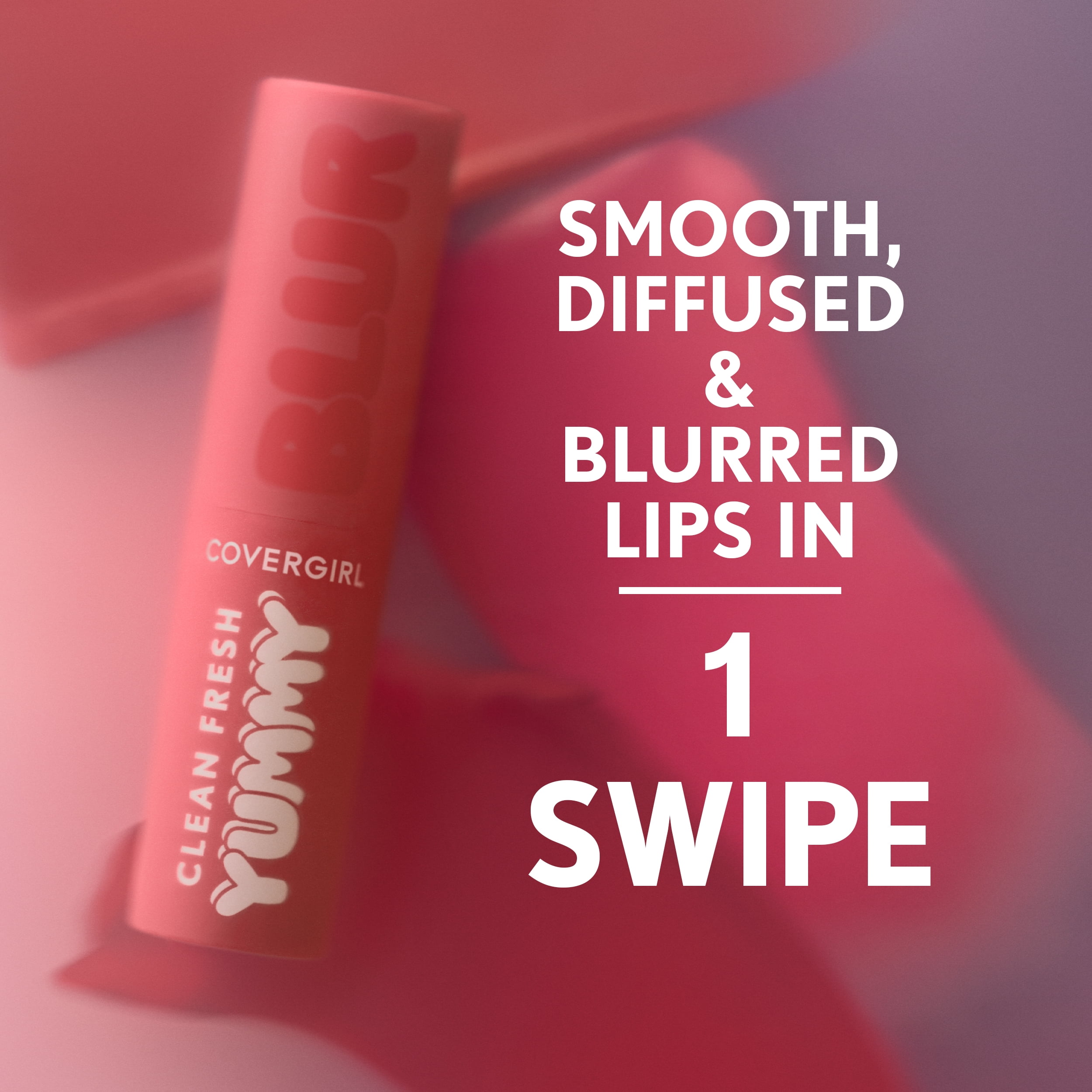 COVERGIRL Clean Fresh Yummy Blur Matte Lipstick, 200 Blur The Pom, 0.09 oz