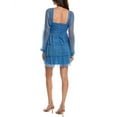 thumbnail image 2 of Bebe womens Donna Ricco Mini Dress, m, Blue, 2 of 3