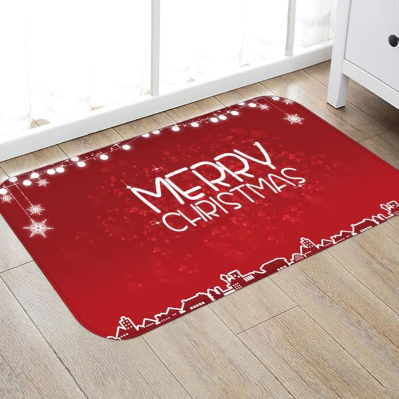 Christmas Decorations Sale Machine Washable Rugs Indoor Home Carpets Xmas Red 